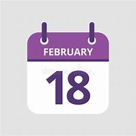 Image result for February 18 Calendar Icon