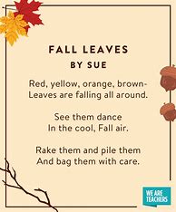 Image result for Short Poems About Fall