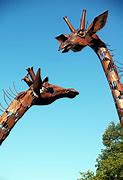 Image result for Metal Giraffe Sculpture Garden