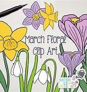 Image result for Flower Month March Clip Art