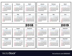 Image result for 2018 2019 Calendar