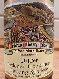 Image result for Alfred Merkelbach Erdener Treppchen Riesling Spatlese trocken *
