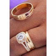 Image result for 18K Gold Wedding Ring Set
