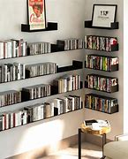 Image result for Floating Bookshelves On a Wall