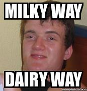 Image result for Meme Milky Way Chocolate