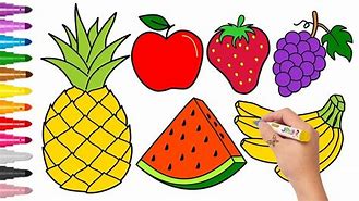 Image result for Easy Fruit Drawing Ideas