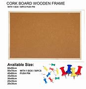 Image result for Cork Bulletin Board Wood Gframs