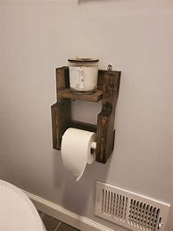 Image result for Toilet Paper Holder with Shelf