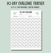 Image result for 90 Day Challenge Template