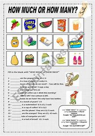 Image result for worksheets how much