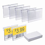 Image result for Clear Plastic Shelf Label Holders