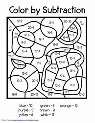 Image result for Grade 1 Math Coloring Worksheet