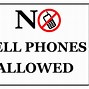 Image result for No Cell Phone Sign
