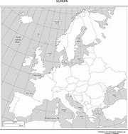 Image result for Printable Map of Europe