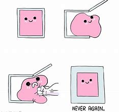 Image result for Pink Blob Leaving Box Meme