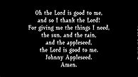 Image result for Johnny Appleseed Song Lyrics