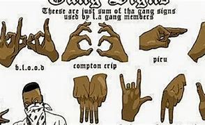 Image result for Gold Chain with Gang Sign