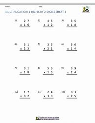 Image result for Printable Multiplication Worksheets 4th Grade Math