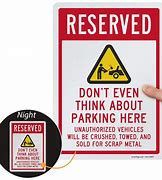 Image result for Funny Parking Birthay Signs