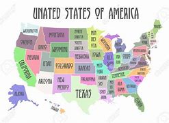 Image result for 50 States Map with Names