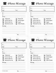 Image result for PDF Printable Phone Message Template