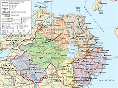 Image result for County Map of Northern Ireland