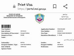 Image result for Qatar Work Visa Application Form