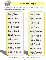 Image result for A_E Words. List