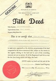 Image result for House Title Deed Sample