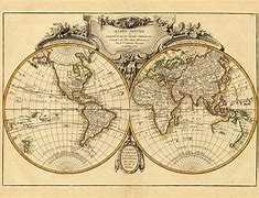 Image result for World Map Picture Lithograph