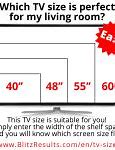 Image result for 40 Inch TV Dimensions