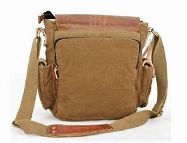 Image result for Small Canvas Messenger Bag Men