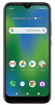 Image result for C Cricket Phone Withmetallic Green Back