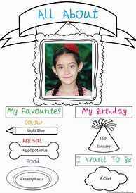 Image result for All About Me Examples