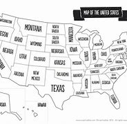 Image result for Black and White Us Map Printable
