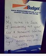 Image result for Funny Notes to Leave On Cars