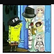 Image result for Squidward Anime Meme