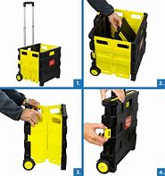 Image result for Collapsible Rolling Cart