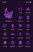 Image result for Aesthetic Neon Purple Icons