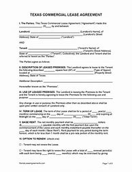 Image result for Texas Commercial Lease Agreement