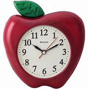 Image result for Red Apple Clock