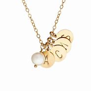 Image result for Necklace with Initials
