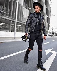 Image result for Full Black Outfit