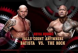 Image result for Batista vs The Rock