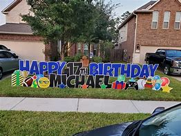 Image result for Birthday Yard Signs