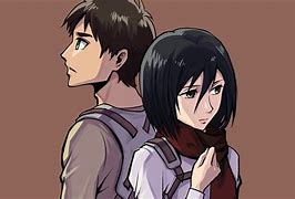 Image result for Attack On Titan Eren and Mikasa