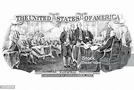 Image result for Declaration of Independence Black and White