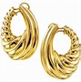 Image result for Gold Hoop Clip On Earrings