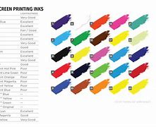 Image result for Screen Printing Ink Color Chart