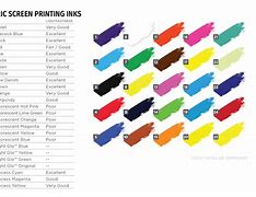 Image result for Screenprint Ink Color Chart